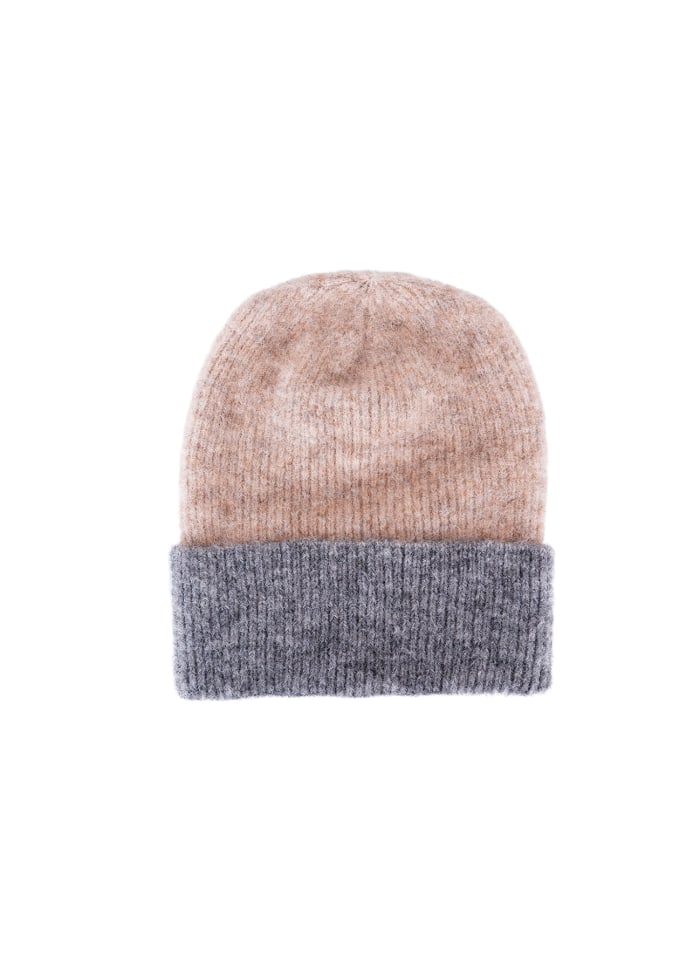 Black Colour - Ginger Colour Block Hat Frappe