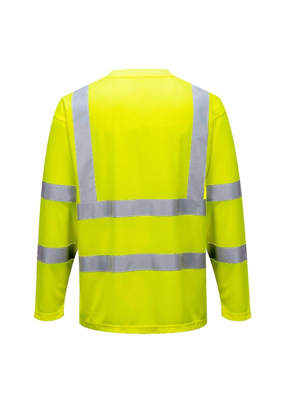 Reflex Warning Long Sleeve T-shirt - Medium Yellow - 2