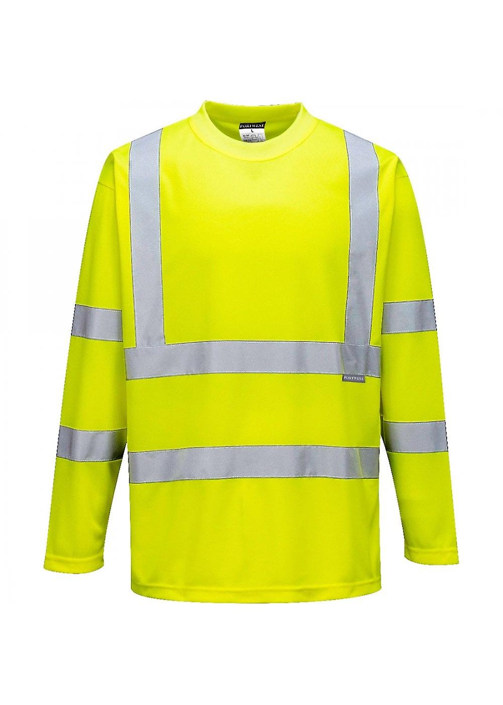 Reflex Warning Long Sleeve T-shirt - Medium Yellow