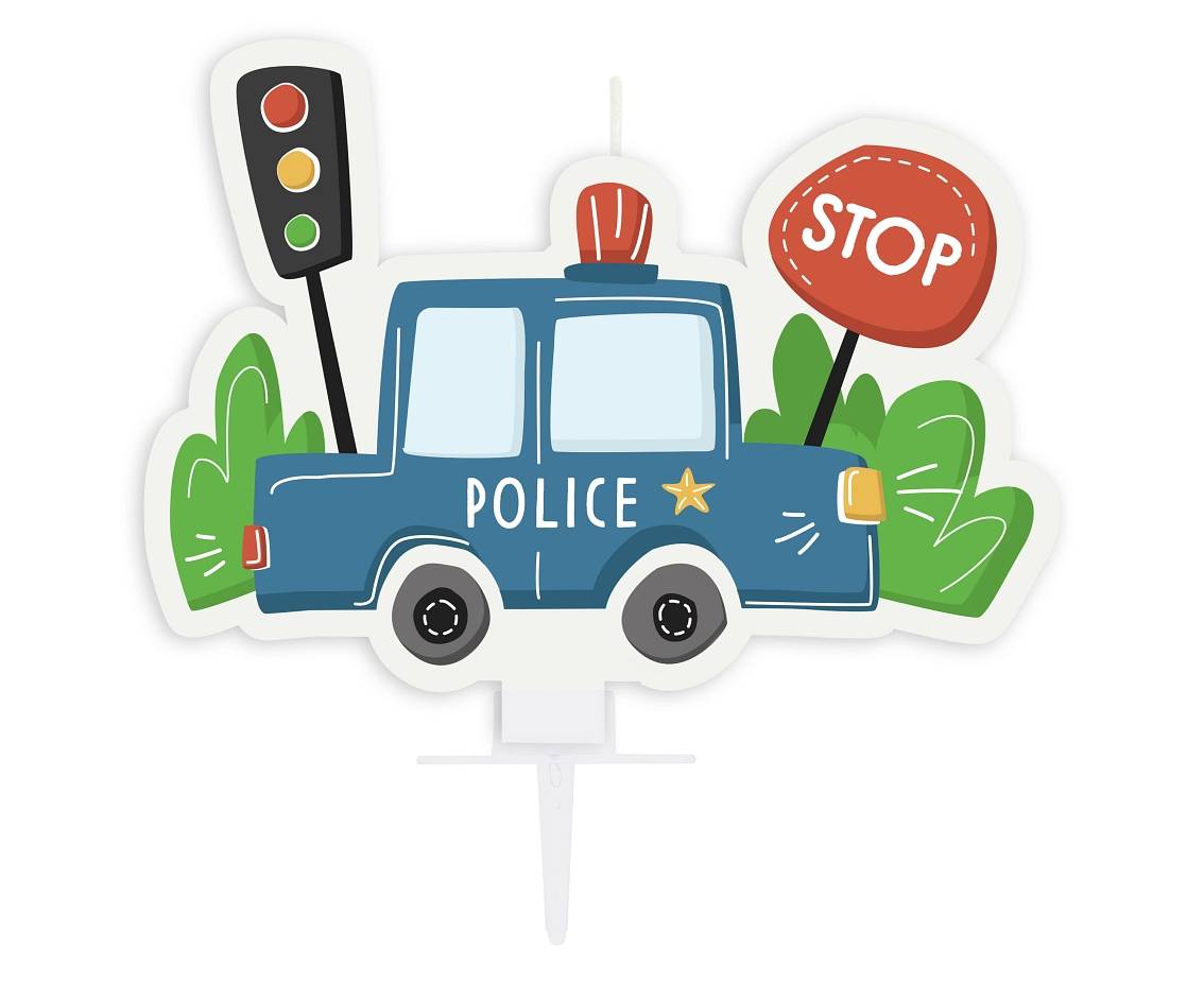 Tårtljus "Police" 