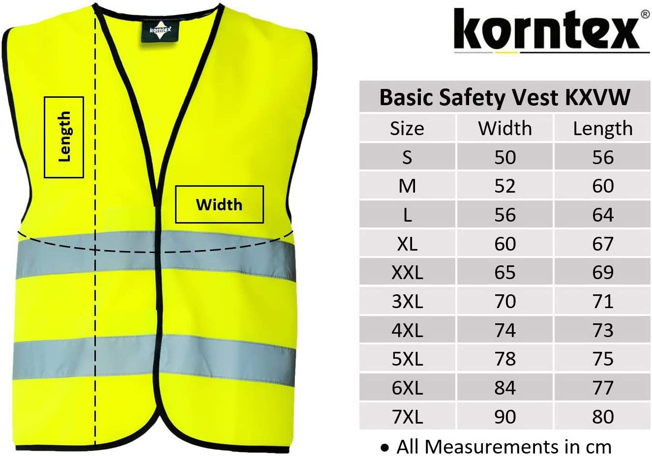 Safety Vest Korntex Standard - Yellow - 2