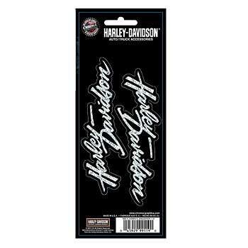 Harley-Davidson® Holographix™ Script Decals 2pc. (12x4 cm)