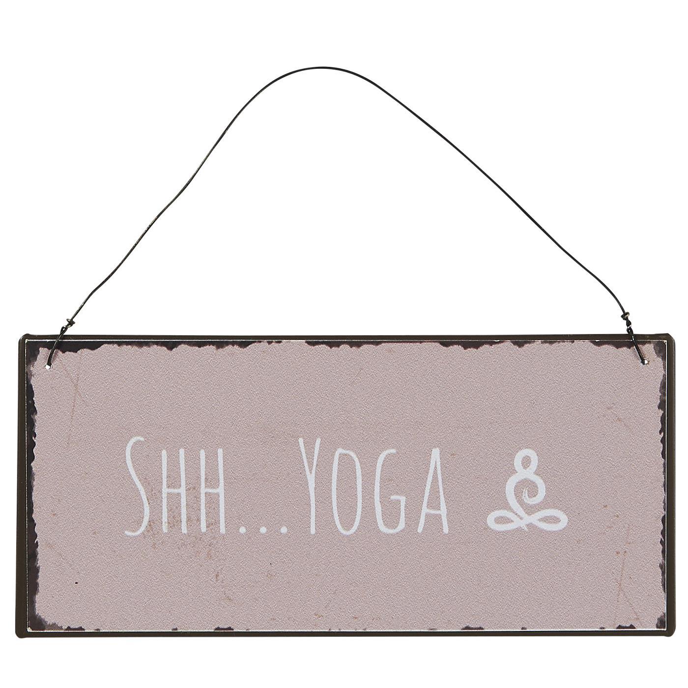 IB Laursen Plåtskylt - Shh Yoga