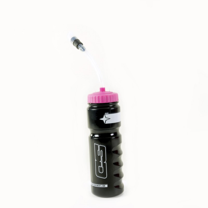 SD Components Bottle V2 With Straw 700ml Black/Pink