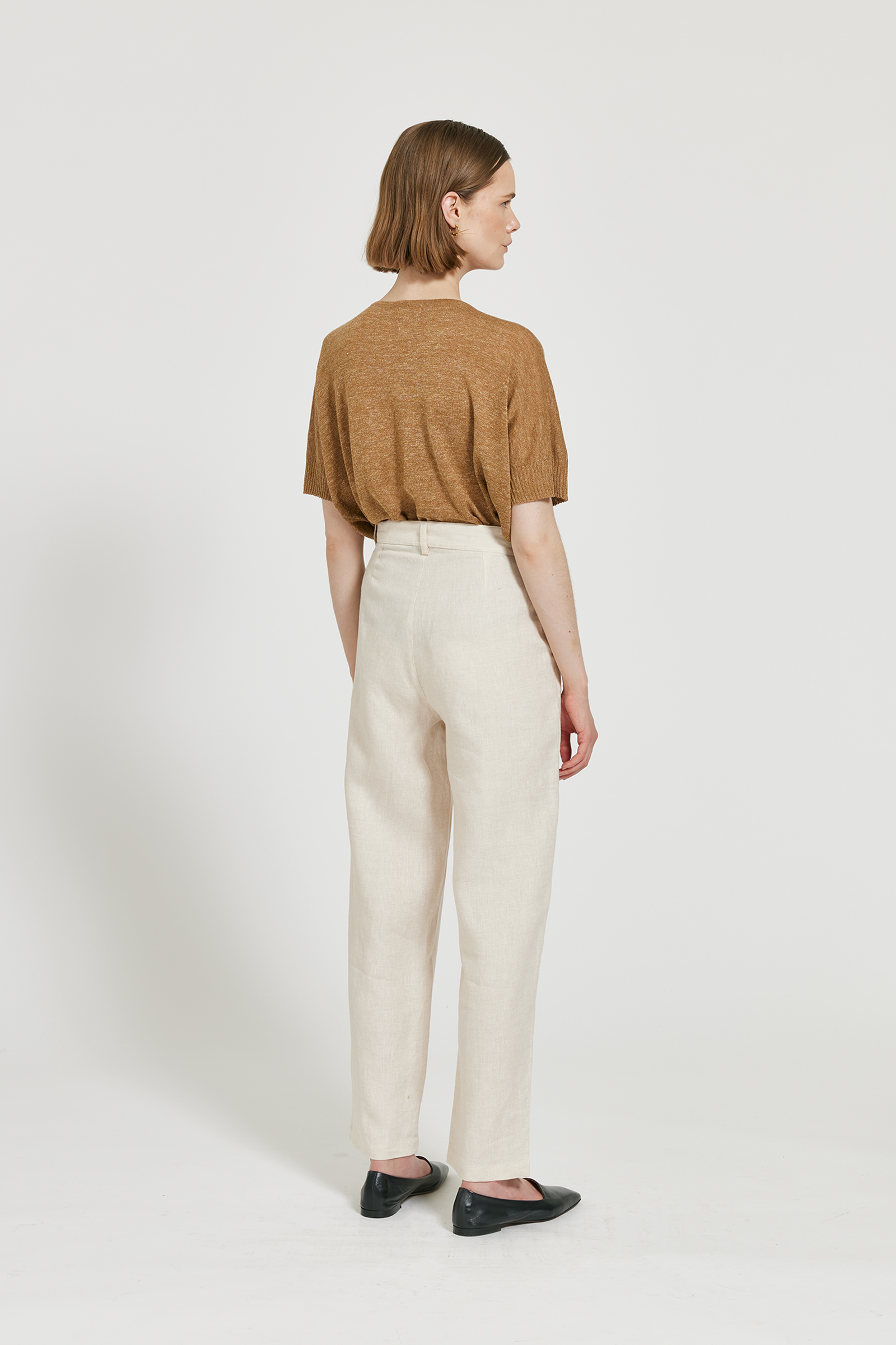 Vera linen trousers - Oat beige - MASKA