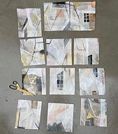 "White cloud 5", tavla akrylmålning orginal