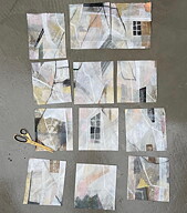 "White cloud 4",  tavla akrylmålning orginal