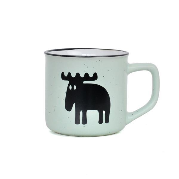 Mugg Älg Pastel, grön