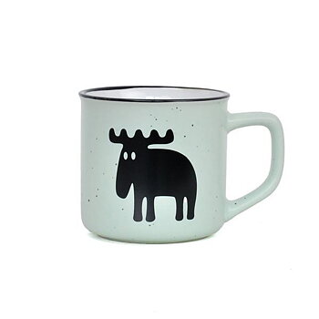 Mugg Älg Pastel, grön