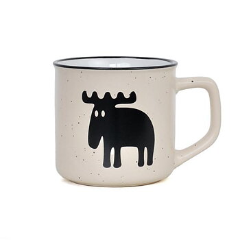 Mugg Älg Pastel, beige