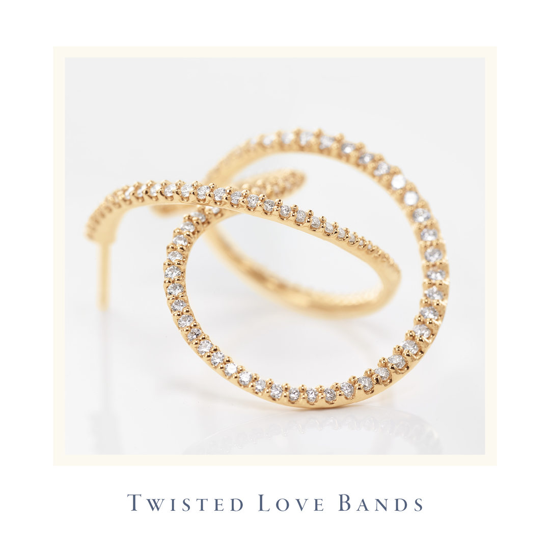 Twisted Love Bands Earring 1 pair - 3
