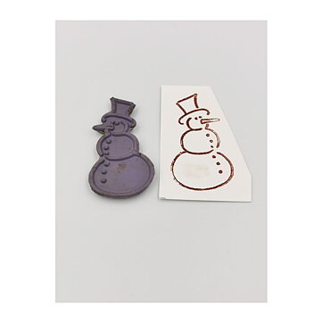 Cling Stamps Second Hand - Christmas Snowman