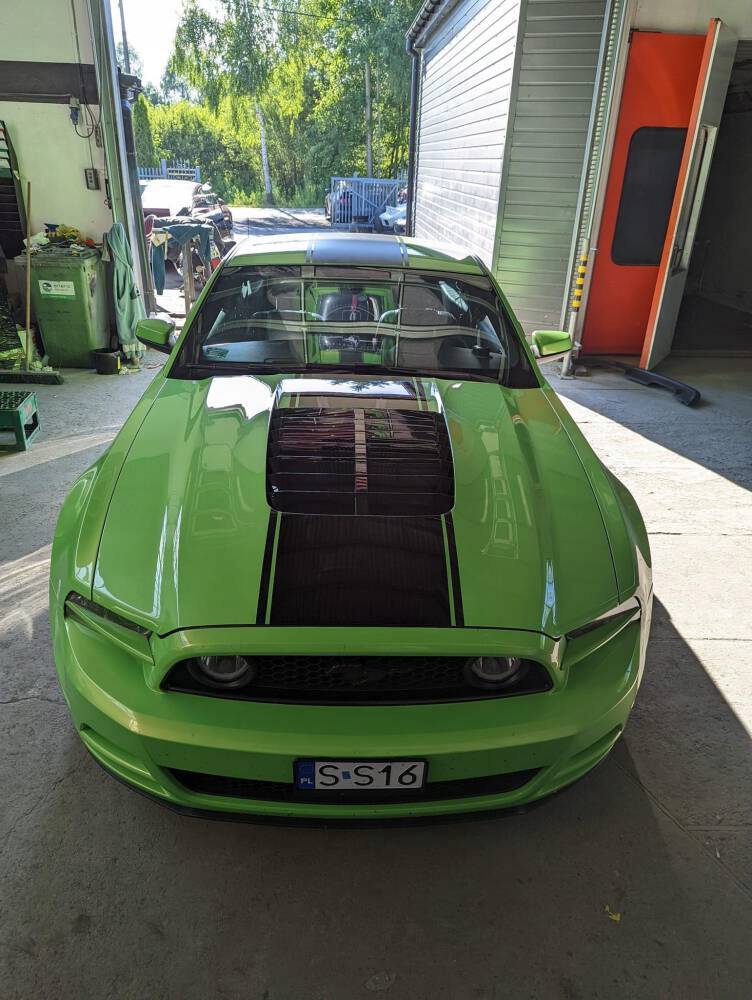 GT500 Style Aluminum Huv (MUSTANG 13-14) - 3