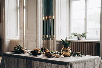 HILKE Alto Adventsljusstake  Mässing