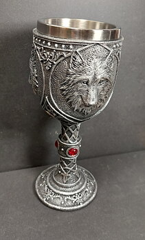 Varg  Bägare med Röd Kristall