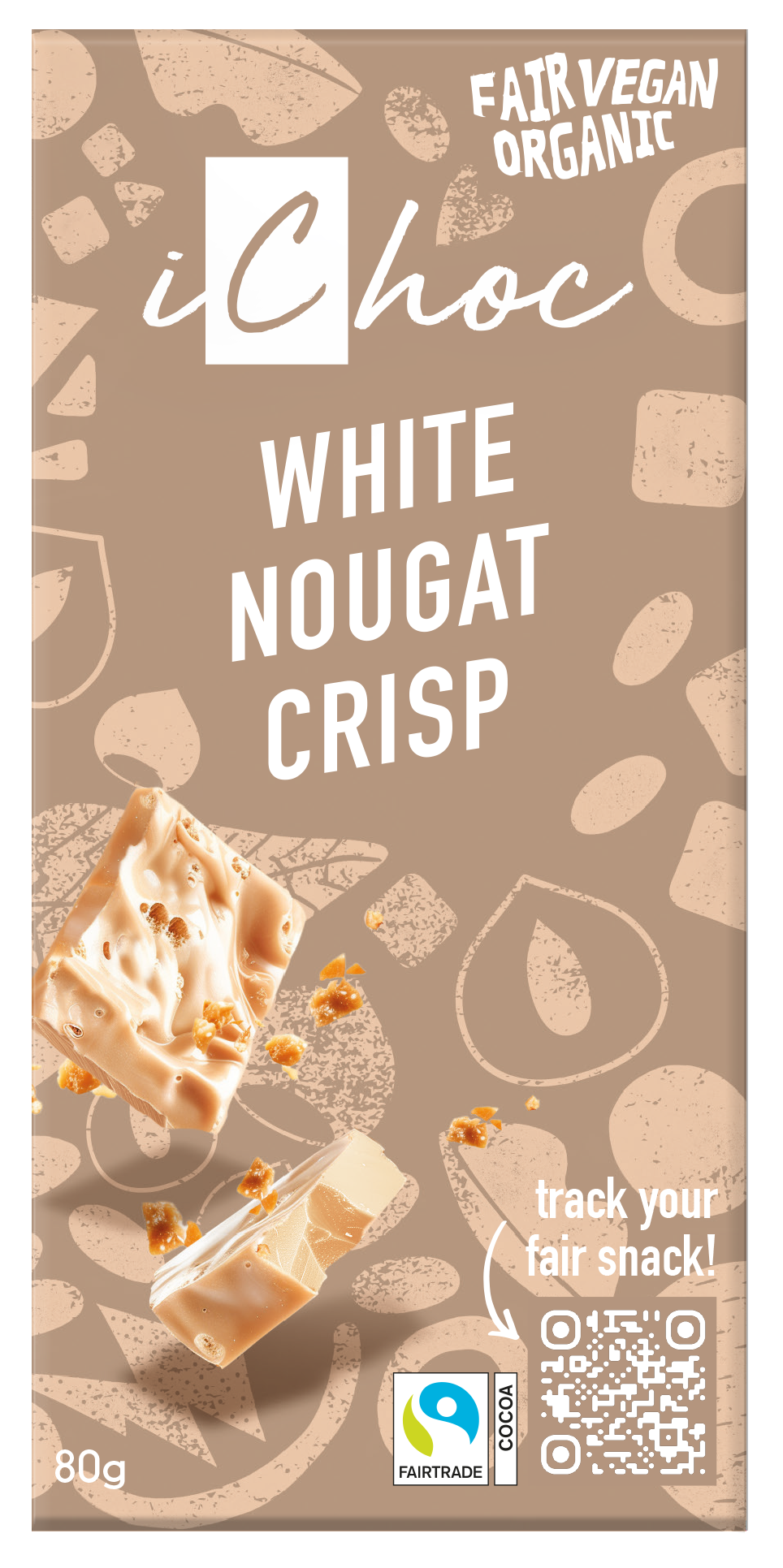 White Nougat Crisp 80g x10, EKO