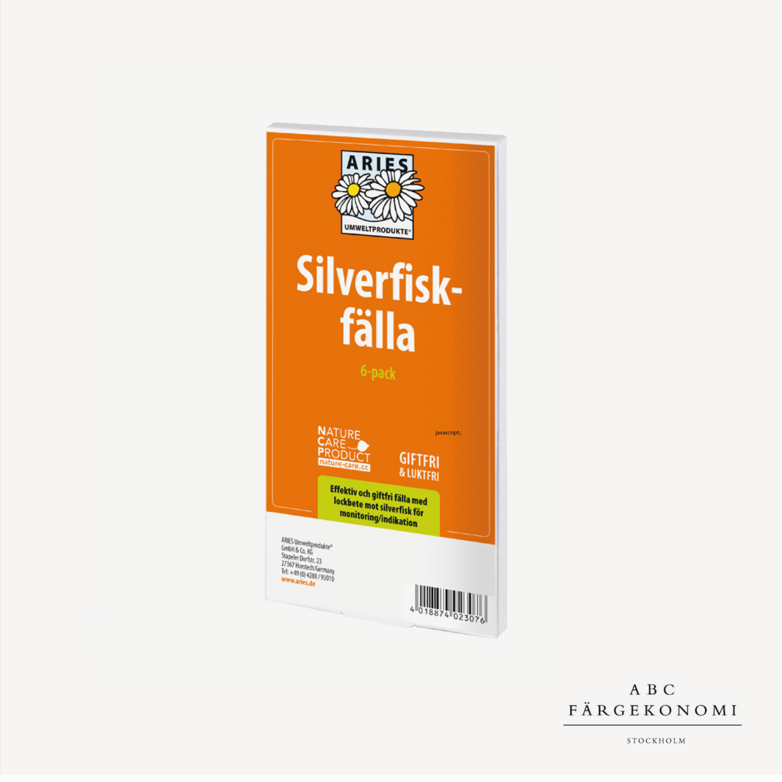 SILVERFISKFÄLLA ARIES, 6-pack
