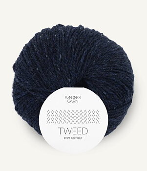 Tweed Sandnes - Marinblå