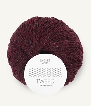 Tweed Sandnes - Vinröd