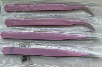 4-pack Pincetter, Rosa Diamond Painting