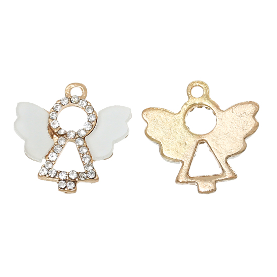 Berlock -  Ängel m resin &  rhinestone  - 2