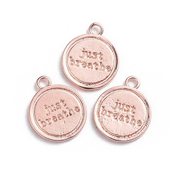 Charm  Rosegold ""Just Breathe"