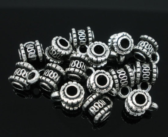 Connector /bail/Berlockhållare -Antiksilver 10mm - 2