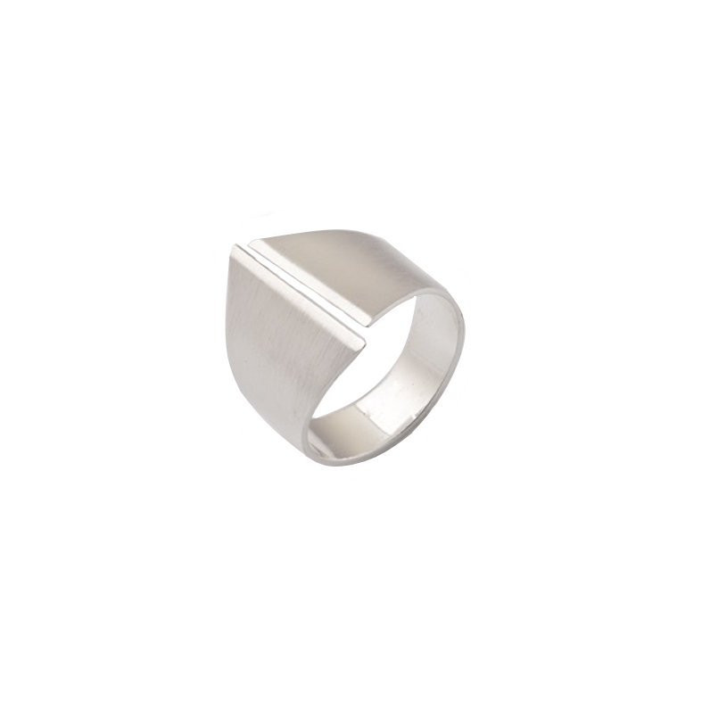 Kelim Peak ring silver