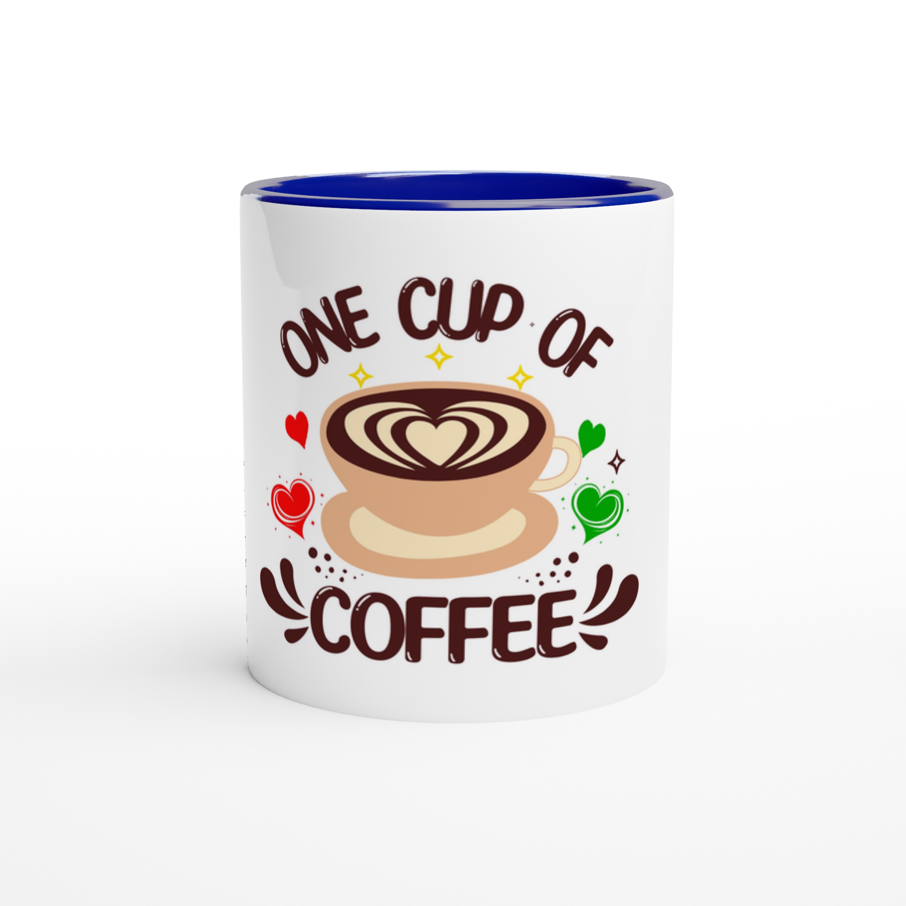 One Cup Of Coffee Mug  White