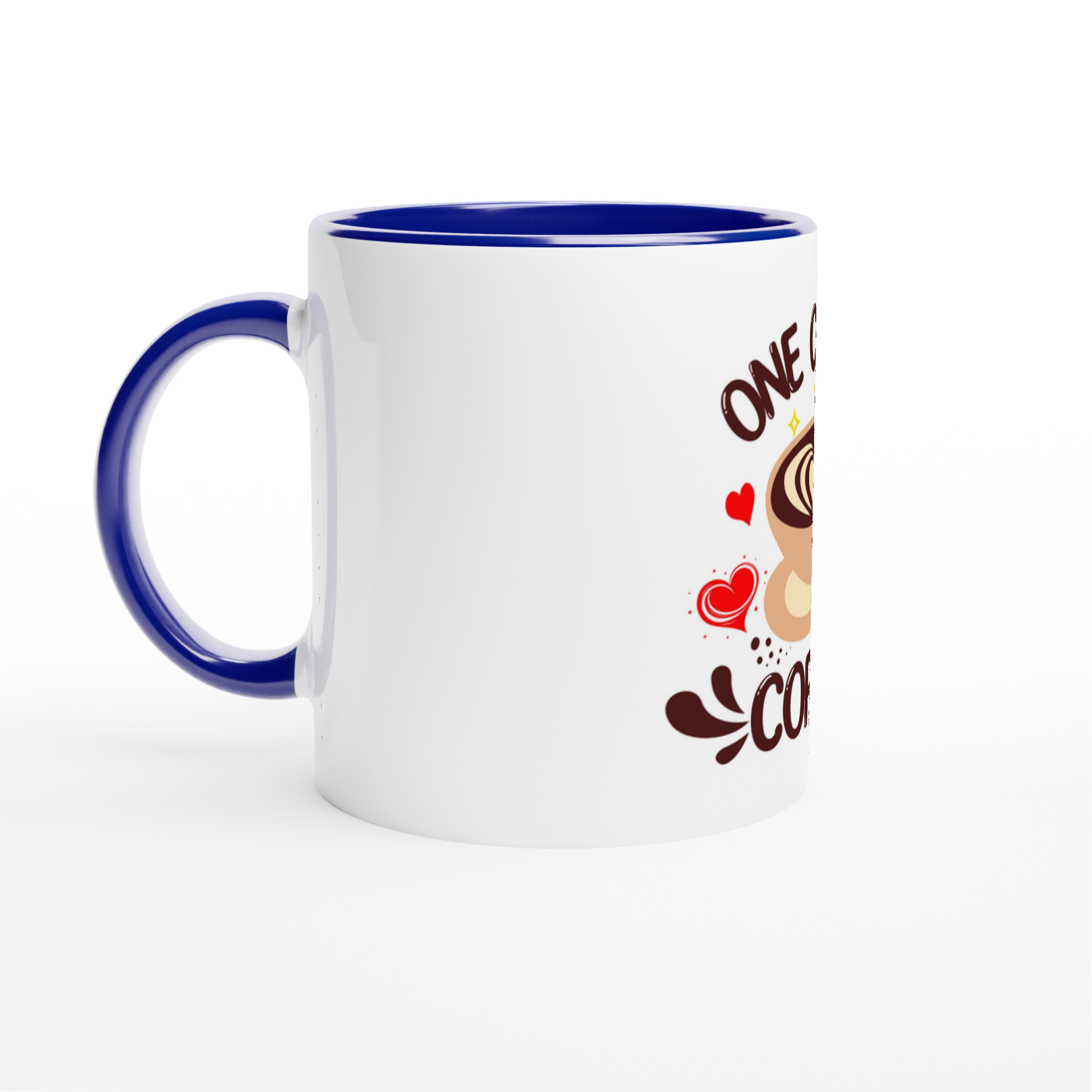 One Cup Of Coffee Mug  White