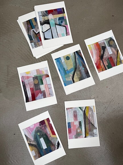 "Couleur 9", tavla akrylmålning orginal