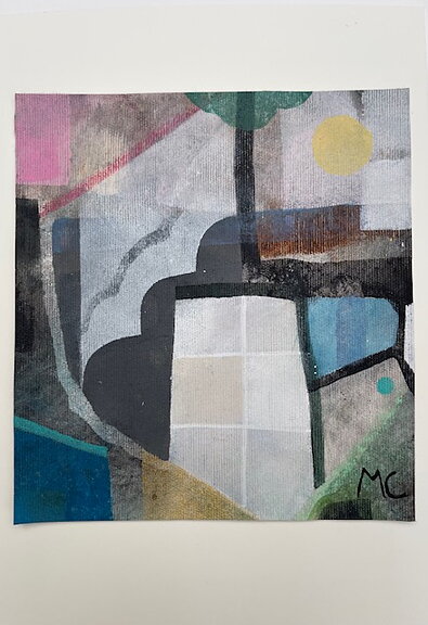 "Couleur 9", tavla akrylmålning orginal