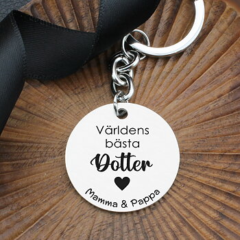 Nyckelring Coin "Världens Bästa Dotter"