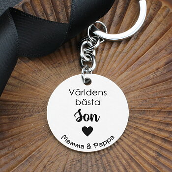 Nyckelring Coin "Världens Bästa Son"