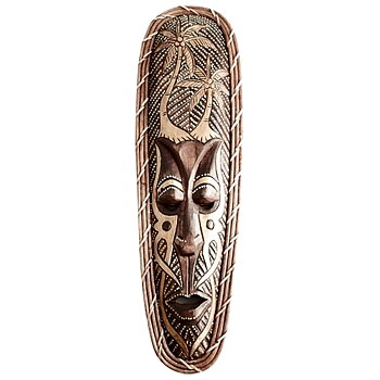 Trä Mask - Tribal Lom bok/ Maori Stil