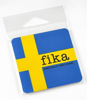 Make time FIKA magnet, svenska flaggan 