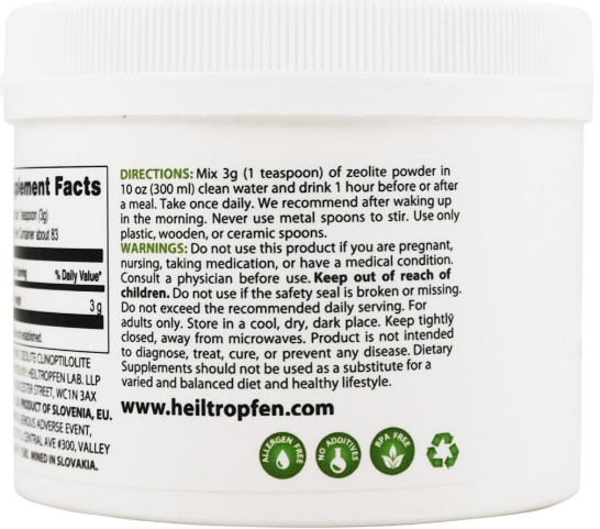 Heiltropfen Zeolite Clinoptilolite Powder – Zeolitpulver (250g) - 2