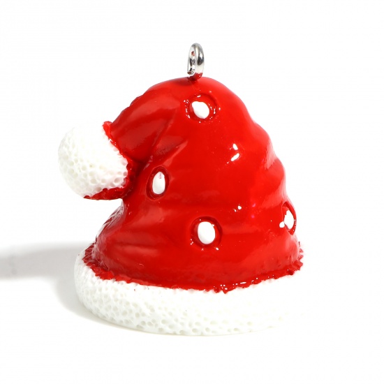 Charm REsin SAnta Christmas hat