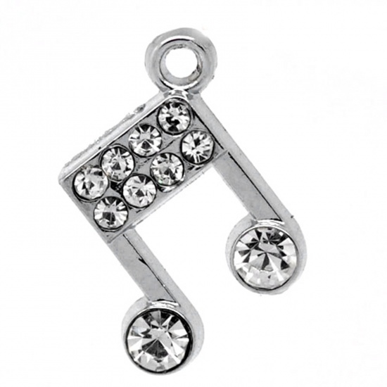 Berlock - Music note, rhinestones