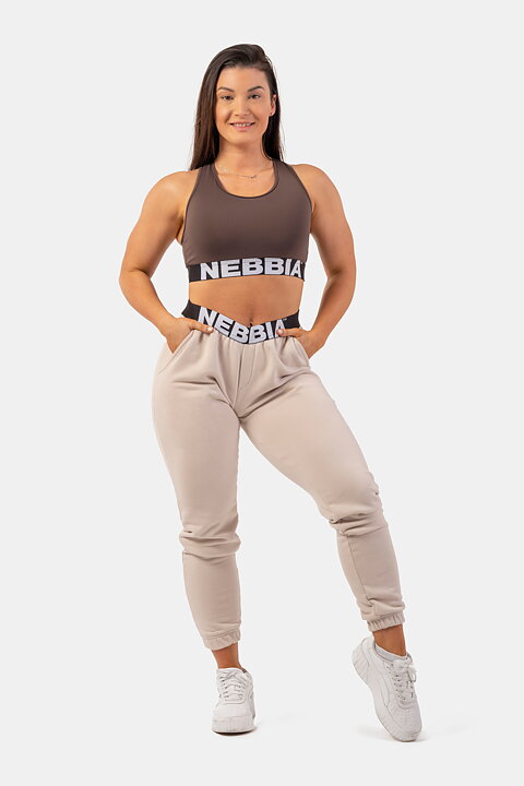Iconic Mid-Waist Sweatpants, cream