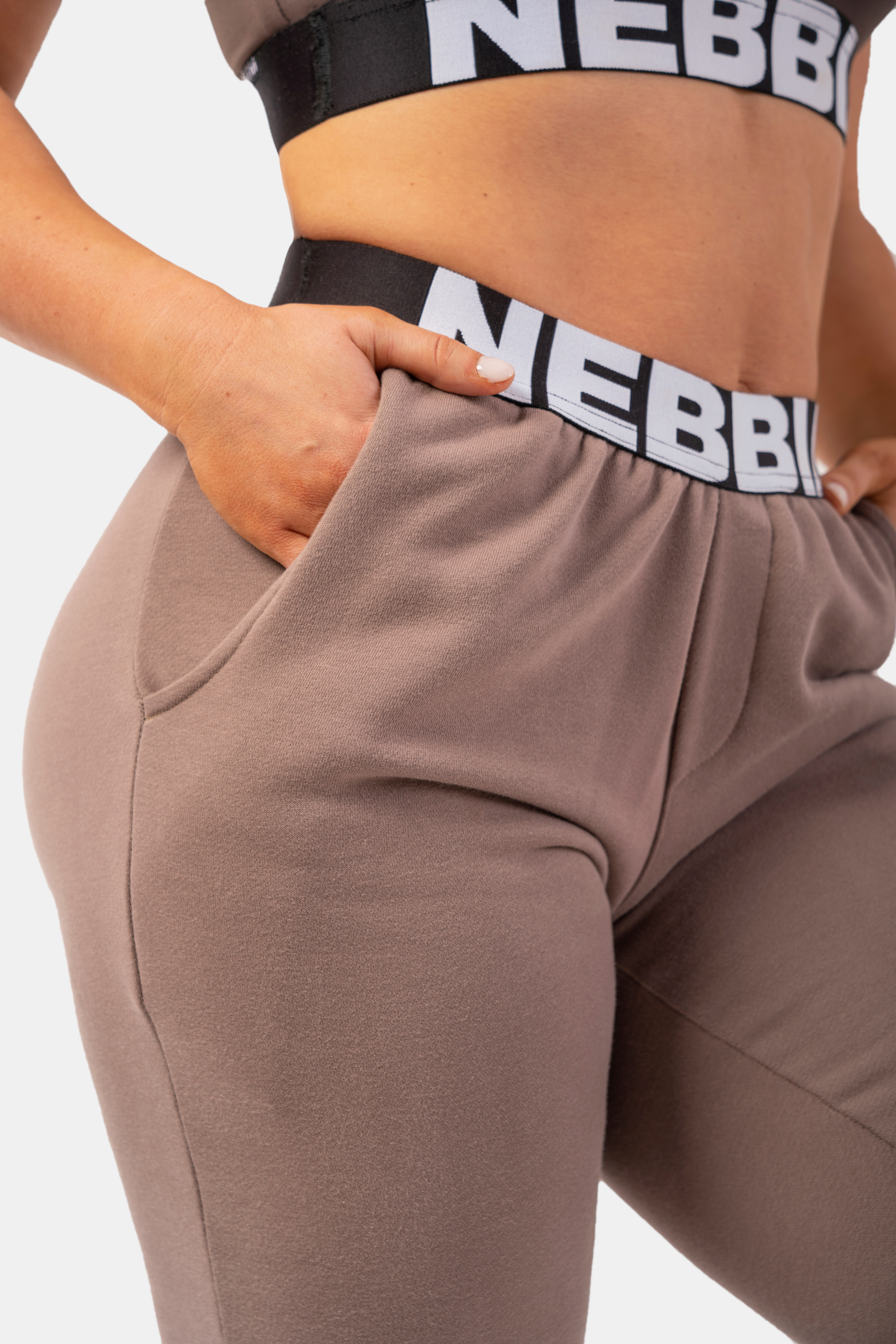 Iconic Mid-Waist Sweatpants, brown - 7