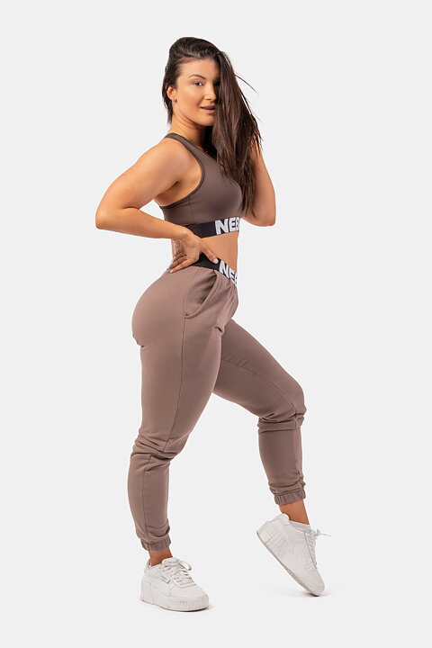 Iconic Mid-Waist Sweatpants, brown