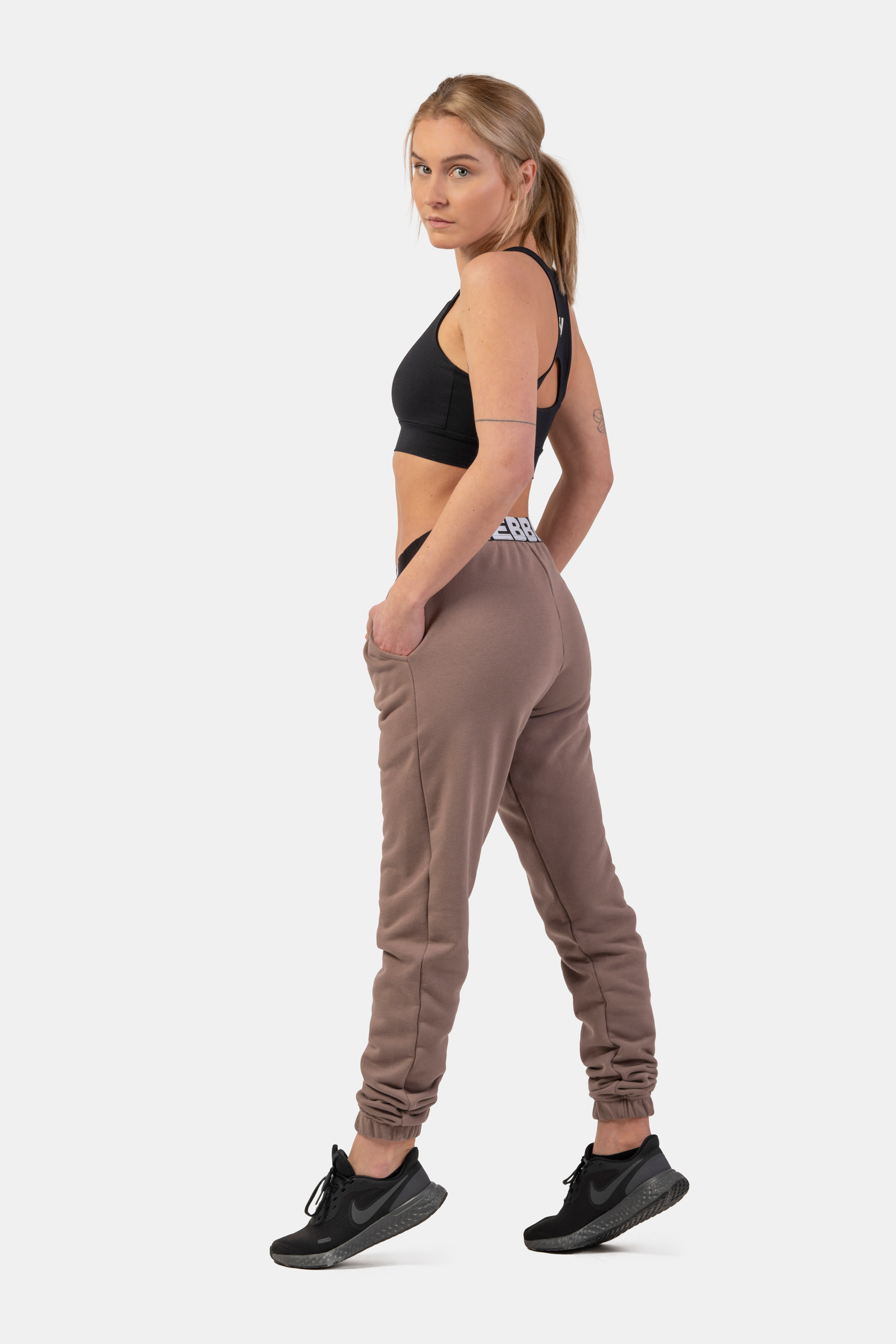 Iconic Mid-Waist Sweatpants, brown - 5
