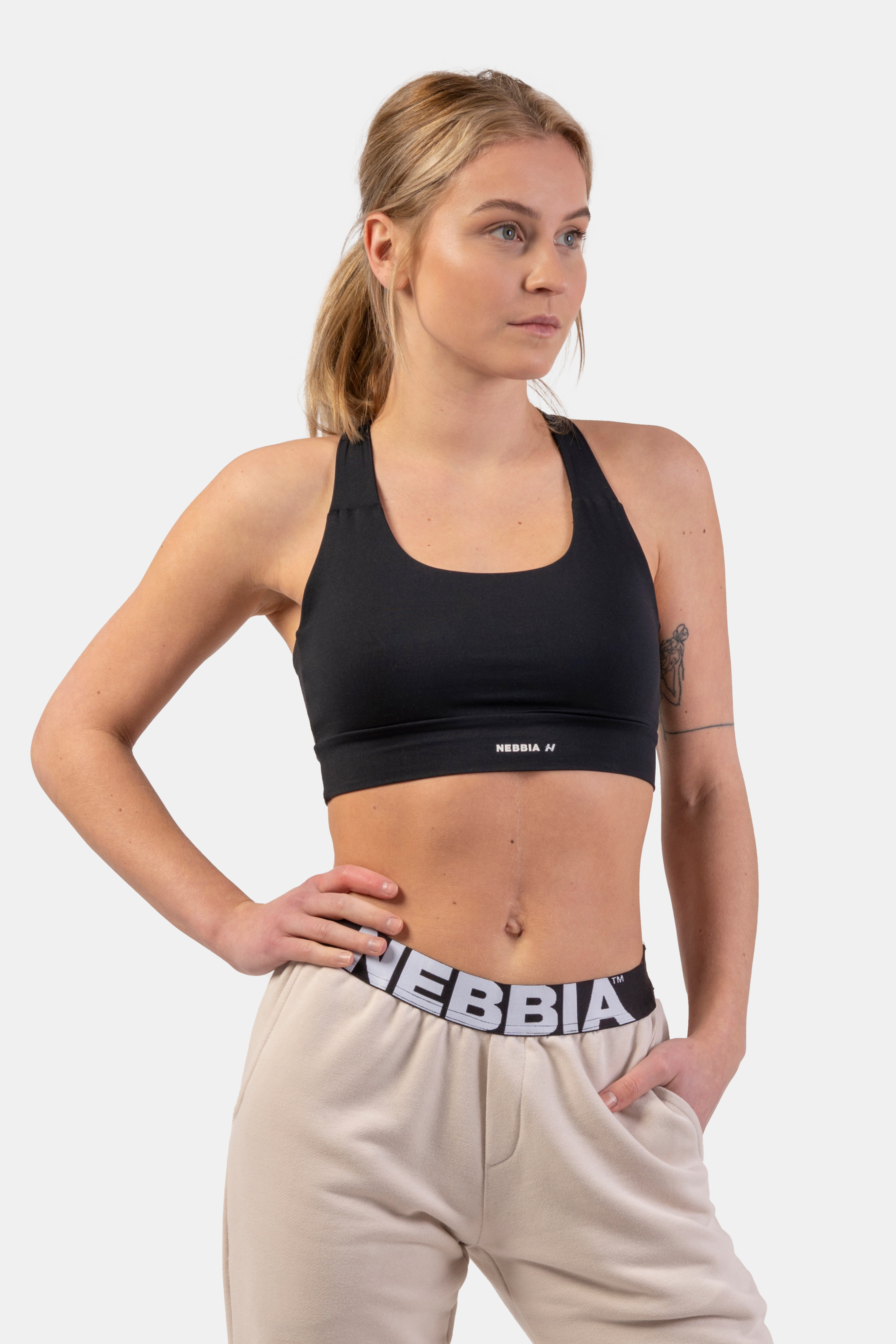 Active Sports Bra with medium impact, black - 3