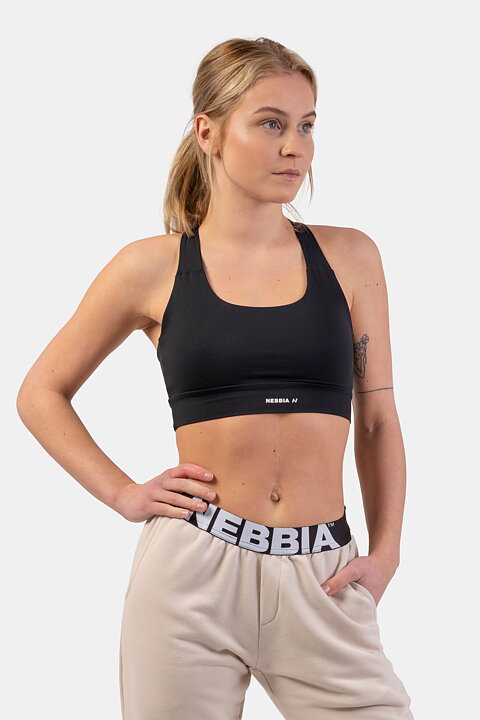 Active Sports Bra with medium impact, black