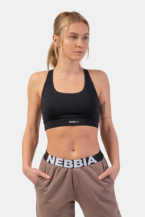 Active Sports Bra with medium impact, black