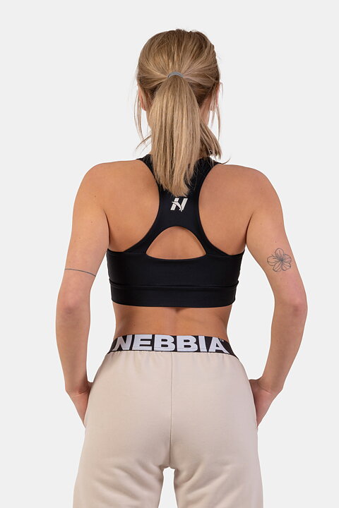 Active Sports Bra with medium impact, black