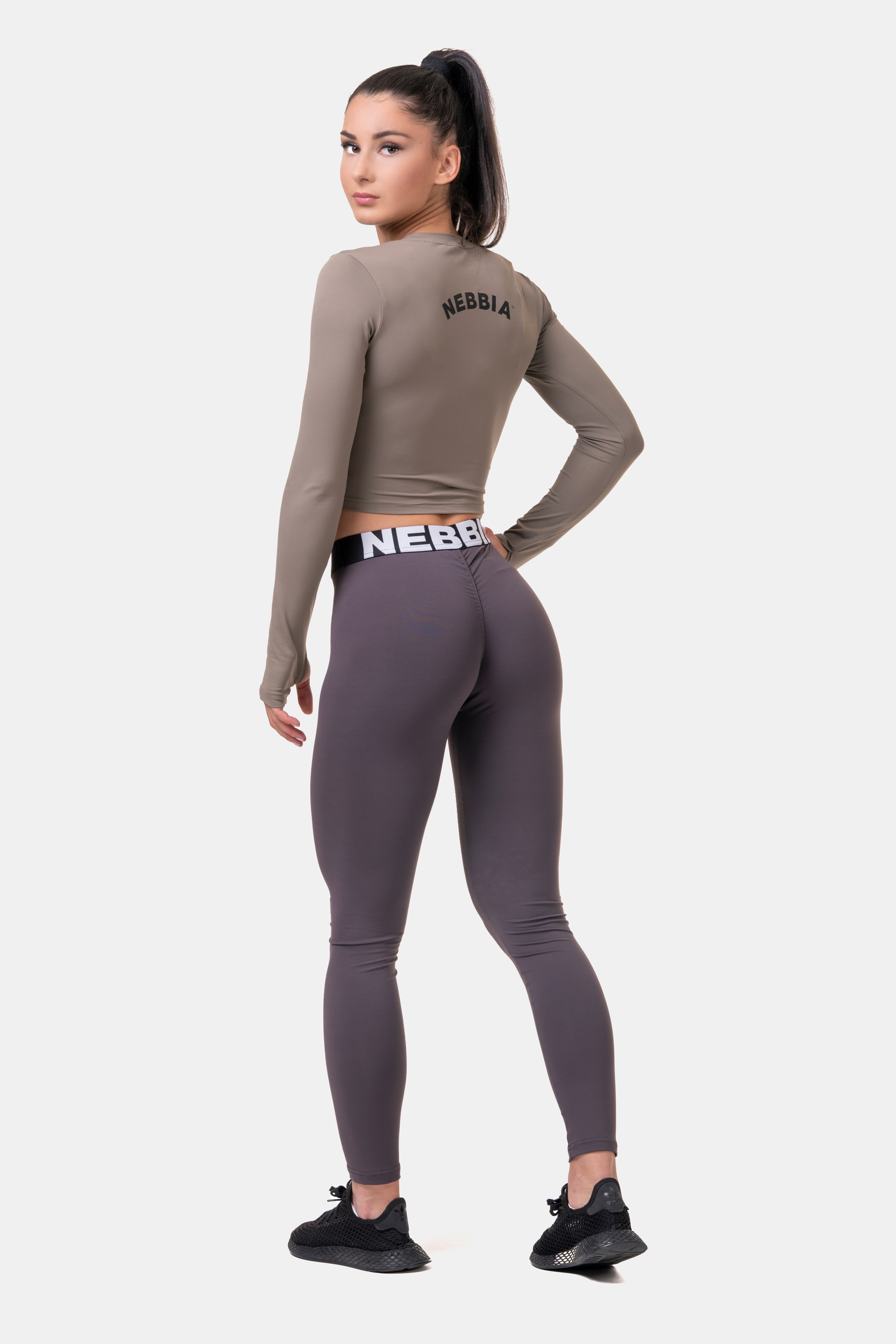 Squat HERO Scrunch Butt leggings, marron - 10