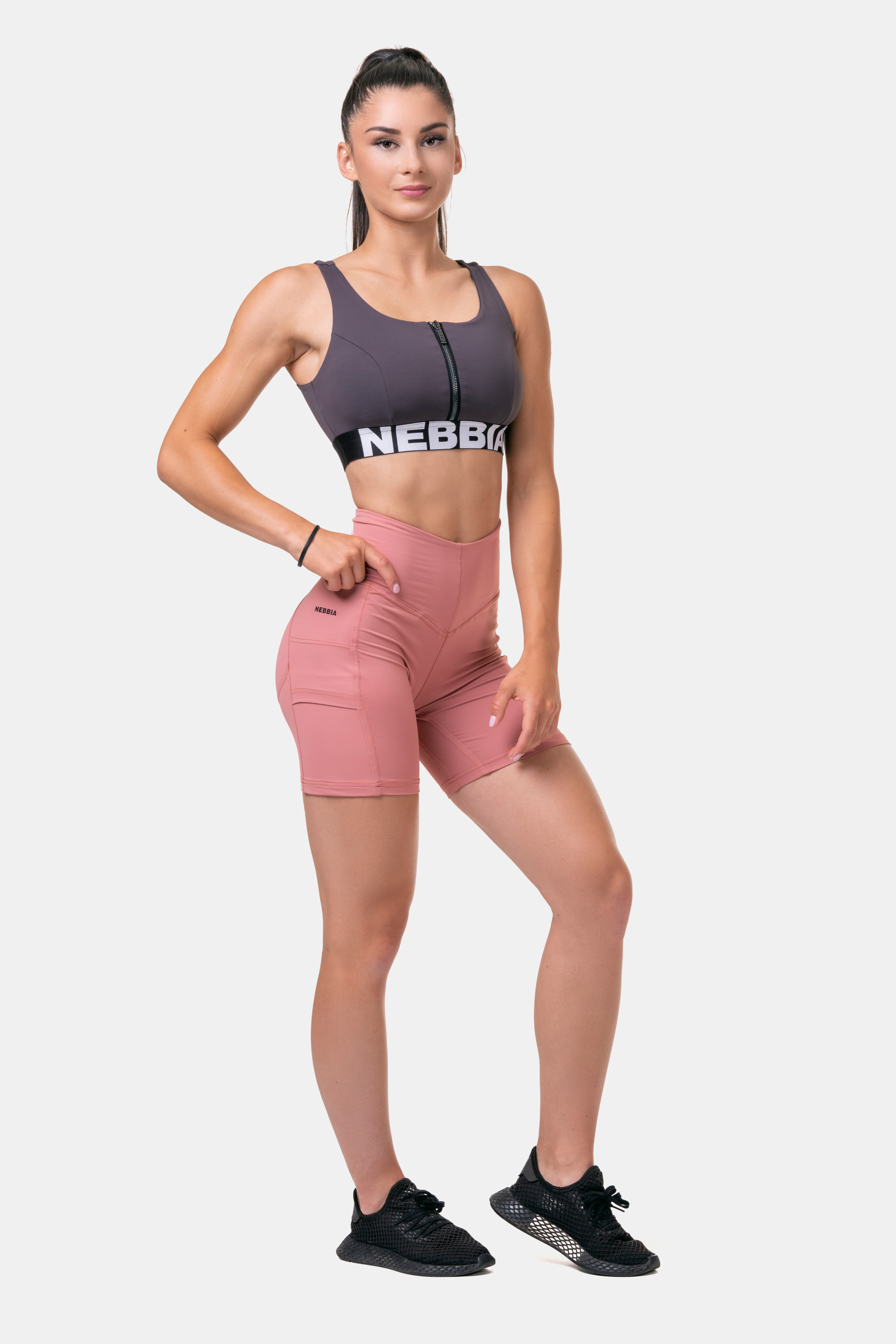 Fit Smart Biker Shorts, old rose - 3