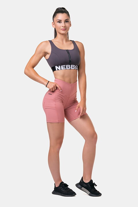 Fit Smart Biker Shorts, old rose